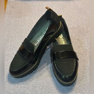 Dr. Scholl’s “Webster Slip On Platform Loafers” in patent, size 7 women’s